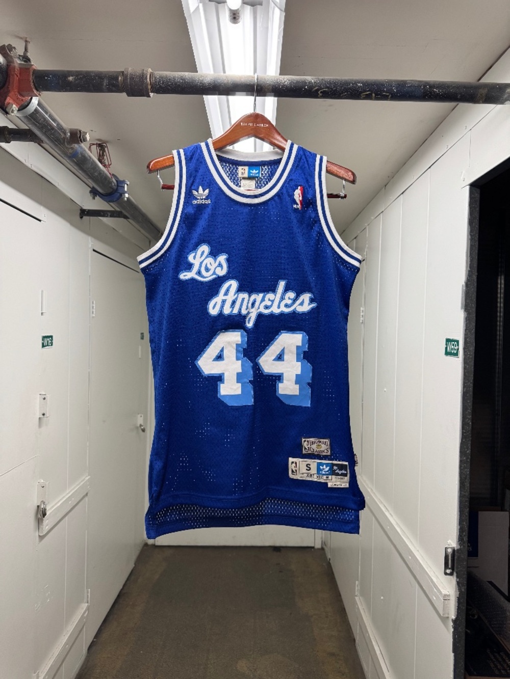 Vintage Los Angeles Lakers Jerry West The Logo NBA Hardwood Classics Jersey